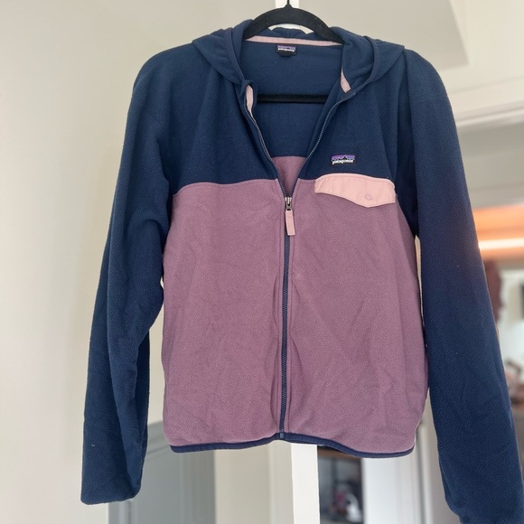 Patagonia Girls Fleece Hooded Jacket - Picture 1 of 5